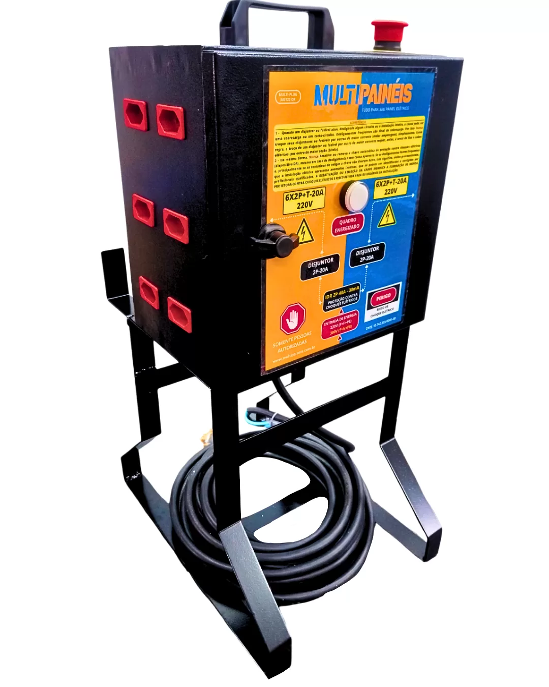 Quadro de Tomadas MULTI-PLUG 12 Saídas 340122-DR | MP