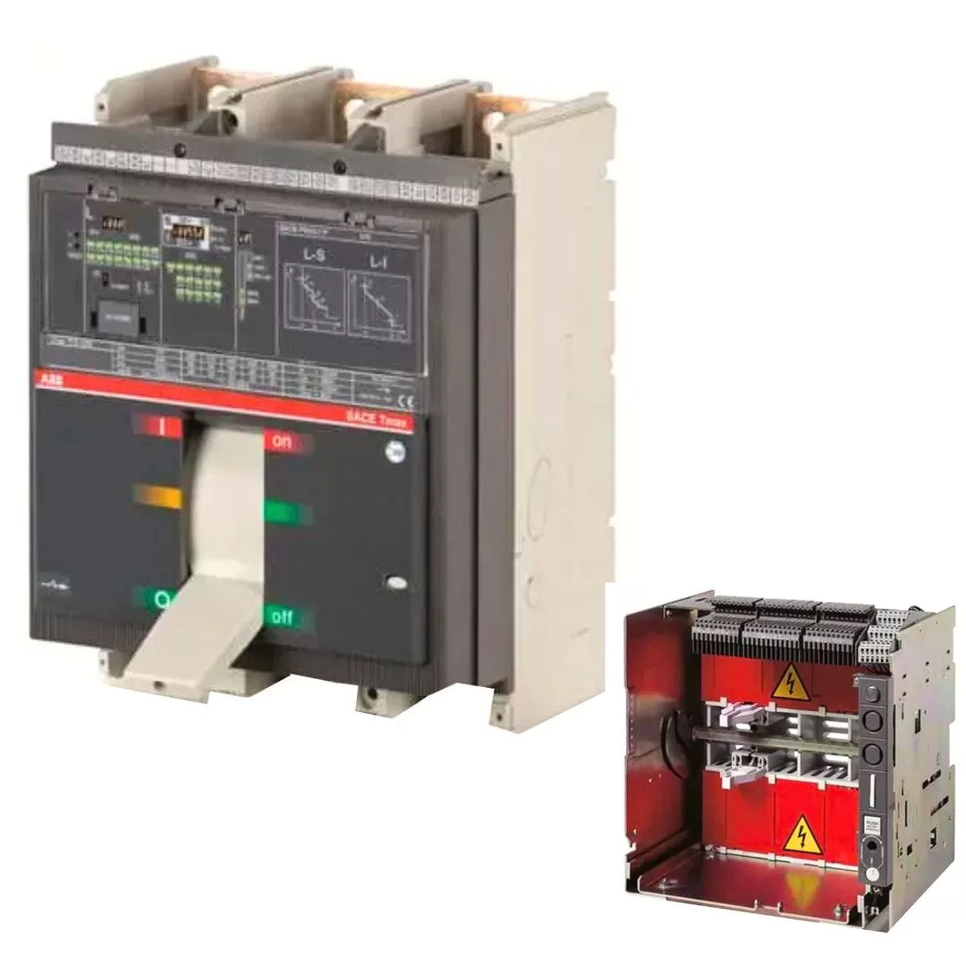 Disjuntor em Caixa Moldada e Base FixaT7S SACE TMAX Manual 1600A, 3 polos, relé PR231/P-LS/I, Icu 50 kA em 380V, 1SDA062994R1BR, ABB